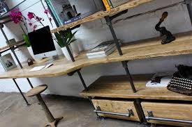 Office computer desk with industrial black pipe legs. Copy Of 8 Tiers Industrial Laptop Desk Solid Wood Iron Pipe Computer Desk Wall Pipe Desk With Shelves Computer Table For Home Office Free Shipping Sold By Woodironandmore On Storenvy