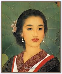 Zhao Guojing 1950 Wang Meifang 1949 Cinli Ressamlar Forum Gercek Painted Ladies Poertre Resimleri Sanat Kadinlar