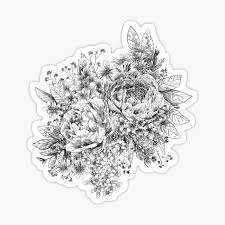Find images of flower drawing. Flower Bundle Stickers Redbubble