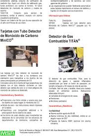 Savesave detector de monoxido for later. Instrumentos De Deteccion De Gases Para Servicio Bomberos Pdf Free Download