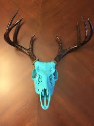 Custom Painted Deer Skull Painted Deer Skulls Deer Skull Art Deer Skulls