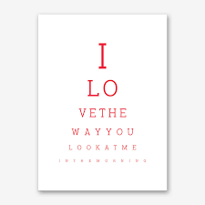 Eye Chart Art Print