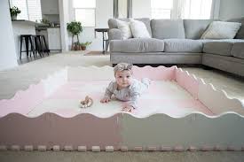 This mat is large enough to handle just about every other size. Non Toxic Foam Puzzle Floor Mat For Kids 61 X 61 Extra Large Pink White Interlocking Foam Playroom Nursery Mat Baby Play Mat Tiles Safe Protective For Infants
