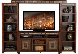 Bartlett Ii Cherry 4 Pc Wall Unit Casas Estante