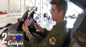 Cockpit video from a u.s. Jet Friday 2 Tours Of An F 16 Fighting Falcon Cockpit