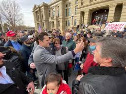 Gaetz gave a notable speech in may 2019 advocating for an america first foreign policy. Hundreds Gather For Anti Cheney Rally Outside Capitol Held By Fla Rep Matt Gaetz Photos Sweetwaternow
