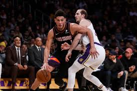 Nba fan votes account for 50 per cent of the vote with players (25 per cent), and a media panel (25 per cent) accounting for the rest. Nba All Star Voting Suns Devin Booker Trails Alex Caruso Tacko Fall