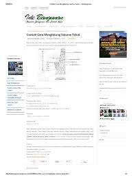 Bagi anda yang ingin menghitung volume talud, berikut ini contoh perhitungan talud dengan. Contoh Cara Menghitung Volume Talud Ide Bangunan