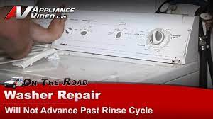 Washer Repair - Not Advancing -Repair & Diagnostic -Kenmore, Whirlpool,  Sears, Maytag 110.238121 - Youtube