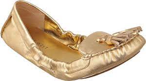 gold moccasins by nine west