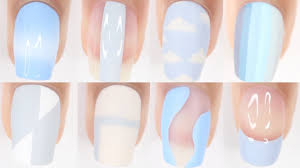 Blue color has many shades, making you nail design with blue base varied and never boring. 11 Easy Nail Ideas Spring Summer Nail Art Designs Compilation Blue Nails Youtube