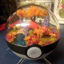 Grasslands Pokemon Terrarium Etsy Pokemon Terrarium Pokemon Greninja Card