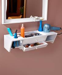 Wall Mounted Bathroom Vanity Shelves Vanity Shelves Makeup Storage Wall Shelves
