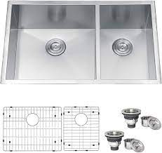 We did not find results for: Ruvati 32 Inch Undermount 60 40 Double Bowl Zero Radius 16 Gauge Stainless Steel Kitchen Sink Rvh7515 Amazon Com