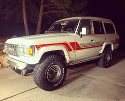After 3 Months Pablo Has Finally Arrived 80 S Turbo Stripes And All Toyota Landcruiser Hj61 Retro 60 Land Cruiser Toyota Land Cruiser Toyota Highlander