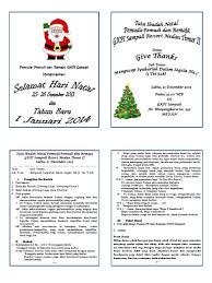Contoh Susunan Acara Natal Pemuda Doc Document Cute766