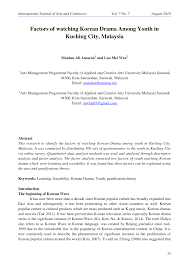 While the south korean tv and film industry has been around for over half a century, the last two decades in particular mark a rise in global recognition. Https Www Researchgate Net Profile Mazdan Amaran Publication 327392774 Factors Of Watching Korean Drama Among Youth In Kuching City Malaysia Links 5b8cbd80a6fdcc5f8b7a4c75 Factors Of Watching Korean Drama Among Youth In Kuching City Malaysia Pdf
