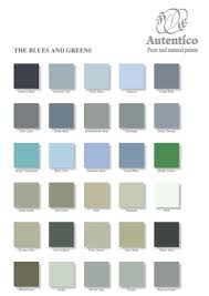 Autentico Vintage Color Chart Blue Green In 2019 Paint