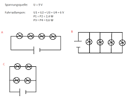 Gluhlampen Unterschiedlicher Leistung In Einem Stromkreis