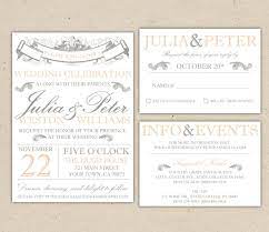 Vintage Modern Wedding Invitation And Rsvp Pr Wedding Invitations Printable Templates Wedding Invitation Templates Free Printable Wedding Invitation Templates