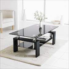 Desain Meja Ruang Tamu Kaca Minimalis Hitam Coffee Table Rectangular Glass Coffee Table Living Room Accessories