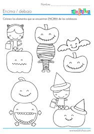 Juego interactivo para practicar el imperativo con power point de una manera más amena para el alumno en tus clases de ele. Encima Debajo Encima Halloween Halloween Preescolar Actividades Para Ninos De 2 Anos Fichas De Preescolar