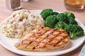 Skewer each half chicken thigh with 2 skewers so that they lay flat. Grilled Chicken Breast Entrees From Applebee S Restaurant