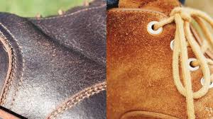 A type of soft leather, made from calfskin, with a brushed texture to resemble fabric, often used to make boots, clothing and fashion accessories. Suede Vs Roughout Leather What S The Difference Stridewise Com