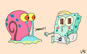 Trace with a marker and color to complete this gary the snail. Spongebob Fanfiction Ramblings Little Claire Tentacles Squarepants Meets Gary The