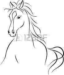 Pour Entrainement Dessin A La Douille Silhouette Cheval Dessin Cheval Dessin Cheval Facile Comment Dessiner Un Cheval