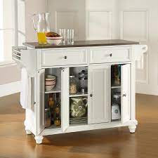 Crosley Furniture White Craftsman Kitchen Island Lowes Com Kitchen Tops Granite Kitchen Island With Granite Top White Kitchen Island Cart
