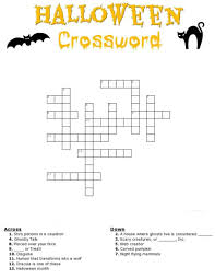 Answers crossword puzzles for maths with answers crossword puzzles. Halloween Crossword Puzzle Free Printable With Or Without Word Bank