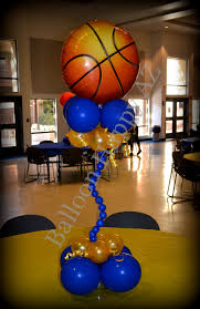 Balloon decorations party themes balloons soccer decor ideas football sports globes hs sports. Sports Banquet Centerpieces Sports Themed Centerpieces Basketball Baby Shower Sports Themed Party