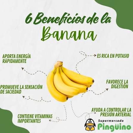 🍌💛 Comer un plátano al día puede hacer maravillas por tu salud. Esta  fruta tropical es rica en potasio, magnesio, fibra y vitaminas B y C 🧠💪.  No solo es deliciosa y