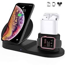 Powlaken wireless charger, 4 in 1 wireless charging station dock for apple iwatch series se 6 5 4 3 2 1, airpods pro and pencil, charging stand for iphone 11, 11 pro max, xr, xs max, x. Boughtagain Awesome Goods You Bought It Again Iphone Wireless Wireless Charger Iphone Iphone Charger