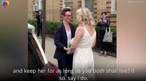Mandel, a family law attorney and founder of the mandel law firm in new york city, state residents — as long as they are 18 years of age or older — are able to apply for a. Couple Holds Wedding Ceremony On New York City Street Amid Coronavirus Outbreak Cbs News