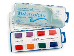 Underglaze Decorating Colors Watercolors Set 110 Underglaze Decorating Set 110