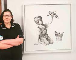 Game changer appeared at southampton general hospital during the first wave of the coronavirus pandemic. Covid Art Banksy Game Changer Gift To The Nhs Butterfly Art News