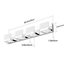 Free shipping for anthroperks members! Tipace 4 Lights Led Modern Vanity Light Chrome Bathroom Lighting Fixture Up And Down Bathroom Wall Light Over Mirror White Light 6000k Wall Light Fixtures