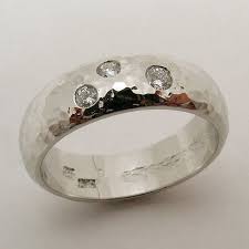 Unique Ooak Hand Made And Hammered 10 Iridium Platinum And Etsy Buying An Engagement Ring Mens Wedding Bands Yellow Gold Rings