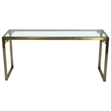 Design Institute America Console Table Greek Key Institute Of America Mid Century Modern Brass Glass Brass Console Table Console Table Greek Key