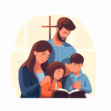 family praying in church clipart #5944659 | Clipart Library