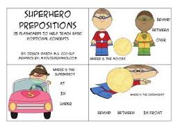 Free Superhero Prepositions Language Therapy Activities Prepositions Speech Activities