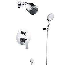 Oleah Bathroom Classical Massage Shower System High Pressure Wall Mounted Shower Faucet Set With Rough In V Handheld Shower Head Shower Systems Rainfall Shower