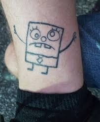 I mean, you can expect some swelling to happen at some point after getting the tattoo. I See Your Doodlebob Tattoo And Raise You Mine Got It Done A While Back Freakys Smoke And Tattoo Shop In Thorn Dainty Tattoos Weird Tattoos Matching Tattoos