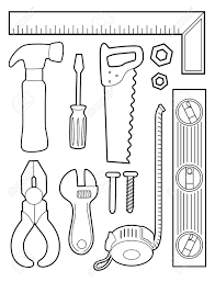 Maybe you would like to learn more about one of these? Illustration Of A Coloring Page Of Different Construction Tools Stock Photo Picture And Royalty Free Image Image 130760367