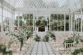 Botanical Orangery Wedding At Horniman Museum Gardens London With Greenery Decor Greenhouse Wedding Wedding Venues Uk Flowers London