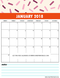 Free Calendar 2018 Fun Colors In Really Cute Prints Home Printables Monthly Calendar Printable Free Printable Calendar Monthly Printable Calendar Pages