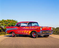 Image result for Flame Red 1957 GMC