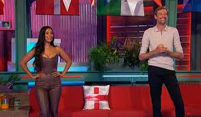 Maya jama was in good company as she dined out on saturday evening, shortly after reflecting on her split with former boyfriend stormzy. Maya Jama Stuns In A Leather Corset And Skintight Trousers As She Downs Huge Beer On Crouchy S Euros Show